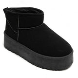 SHOES Agathe dame bamsestøvler 8906 Restudsalg Black