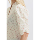 b.young B.YOUNG dame skjorte BYIDIDA Skirt WHITE PINK ROSES
