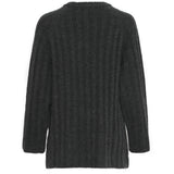 b.young B.YOUNG dame strik BYMARIANNE Restudsalg Dark grey melange
