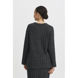 b.young B.YOUNG dame strik BYMARIANNE Restudsalg Dark grey melange