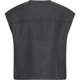 b.young B.Young dame vest BYXDAYO Vest dark grey pinstripes