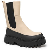SHOES Dame Støvle 6836 Restudsalg Beige