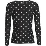 Liberté LIBERTÉ dame bluse MESH Blouse BLACK WHITE BIG DOT