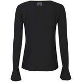Liberté LIBERTÈ dame mesh LS Blouse BLACK BLACK DIAMOND DOT