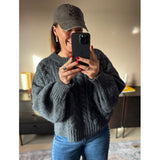 LULULIA Lululia Dame Strik LuThilde 8187 Knit DarkGreyZ1060