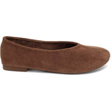 SHOES Luppa dame ballerina sko 9871 Shoes Mocca