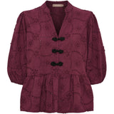 MARTA DU CHATEAU Marta Du Chateau Dame Bluse MdcSafiya Blouse Bordeaux
