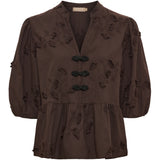 MARTA DU CHATEAU Marta Du Chateau Dame Bluse MdcSafiya Blouse Castagno
