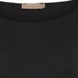 MARTA DU CHATEAU Marta Du Chateau dame bluse 11297 T-shirt long sleeves Black