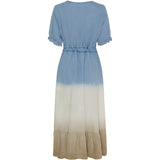 MARTA DU CHATEAU Marta Du Chateau dame kjole MdcNorma Restudsalg Light Blue Beige