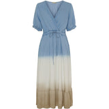 MARTA DU CHATEAU Marta Du Chateau dame kjole MdcNorma Restudsalg Light Blue Beige