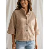 MARTA DU CHATEAU Marta du Chateau Dame Jakke MdcValencia 248370Teddy Jacket Crema12