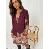 MARTA DU CHATEAU Marta du Chateau Dame Kjole MdcMelona 7474L Dress Bordeaux