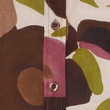 MARTA DU CHATEAU Marta du Chateau dame bluse MdcEvelina 58130M Shirt Brown Print