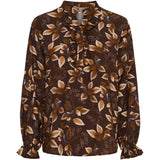 MARTA DU CHATEAU Marta du Chateau dame bluse MdcJoceline 5891 Shirt Marrone840TPN