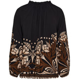 MARTA DU CHATEAU Marta du Chateau dame bluse MdcOctavia 003B Shirt BlackNG313BA