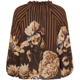 MARTA DU CHATEAU Marta du Chateau dame bluse MdcOctavia 003B Shirt Marrone6022