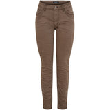 MARTA DU CHATEAU Marta du Chateau dame jeans MdcNora MDC229-8711 Jeans Mocha Brown