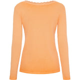MARTA DU CHATEAU Marta du Chateau dame langærmet T-Shirt MdcBelinda 24160 Restudsalg Arancio