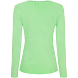 MARTA DU CHATEAU Marta du Chateau dame langærmet T-Shirt MdcCalista 2500 Restudsalg Green Neo