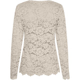 MARTA DU CHATEAU Marta du Chateau dame langærmet blonde t-shirt MdcMilley 7707 LS Tee Beige new