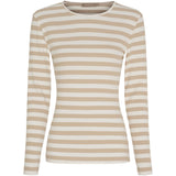 MARTA DU CHATEAU Marta du Chateau dame langærmet t-shirt MdcBegonia 7702 LS Tee Beige