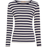 MARTA DU CHATEAU Marta du Chateau dame langærmet t-shirt MdcBegonia 7702 LS Tee Navy