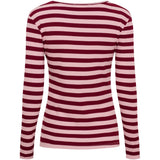 MARTA DU CHATEAU Marta du Chateau dame langærmet t-shirt MdcBegonia 7702 LS Tee Wino/Rosa Antique