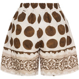 MARTA DU CHATEAU Marta du Chateau dame shorts MdcSiena 256197 Shorts Beige/MoroAMioe431
