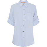MARTA DU CHATEAU Marta du Chateau dame skjorte MdcKiara 258354 Shirt Celeste2389