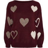 MARTA DU CHATEAU Marta du Chateau dame strik MdcAmarante 64023 Knit Wine