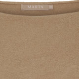 MARTA DU CHATEAU Marta du Chateau dame strik MdcElderflower 30003 Knit Camello3921