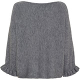 MARTA DU CHATEAU Marta du Chateau dame strik MdcElderflower 30003 Knit GrigioAntracite2901