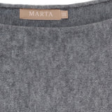 MARTA DU CHATEAU Marta du Chateau dame strik MdcElderflower 30003 Knit GrigioAntracite2901
