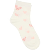 MARTA DU CHATEAU Marta du Chateau dame strømper MdcNya BA-Socks Socks Rose/White390