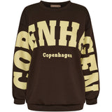 MARTA DU CHATEAU Marta du Chateau dame sweatshirt MdcHibiscus 22659 Sweatshirt Brown/Yellow