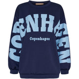 MARTA DU CHATEAU Marta du Chateau dame sweatshirt MdcHibiscus 22659 Sweatshirt Navy/Sky