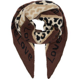MARTA DU CHATEAU Marta du Chateau dame tørklæde MdcClio BA-0746 Scarf Coffee