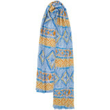 MARTA DU CHATEAU Marta du Chateau dame tørklæde MdcEmila FA60198 Scarf Blue