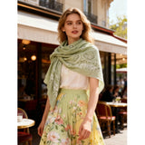 MARTA DU CHATEAU Marta du Chateau dame tørklæde MdcLeah FA37258 Scarf Light Green