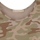 MARTA DU CHATEAU Marta du Chateau dame top MdcAngeline 2499 Top Green Camo
