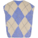 MARTA DU CHATEAU Marta du Chateau dame vest MdcPam 26801 Vest Beige/blue