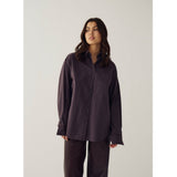 Noella NOELLA dame skjorte N-MARLON Shirt Deshay Burgundy Check