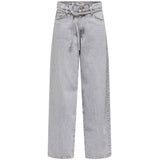 ONLY ONLY DAME JEANS ONLGIANNA Restudsalg Light Grey Denim Bleached