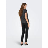 ONLY ONLY DAME TOP ONLMOSTER Restudsalg Black Silver lurex
