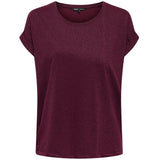 ONLY ONLY DAME TOP ONLMOSTER Restudsalg Chocolate Truffle Chocolate truffle lurex