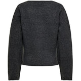 ONLY ONLY Dame Cardigan ONLMella Cardigan Dark Grey Melange Gold Button