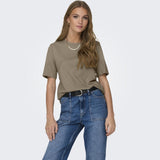 ONLY ONLY dame t-shirt ONLONLY T-shirt Walnut