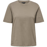 ONLY ONLY dame t-shirt ONLONLY T-shirt Walnut
