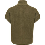 ONLY ONLY dame vest ONLBIANCA Vest Beech Melange/Silver Zip